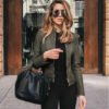 Blazer Élégant en PU Femme - Image 4