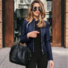 Blazer Élégant en PU Femme - Image 3