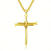 Collier Homme Acier Inox – Pendentif Croix Clou & Chaîne Boîte 3 mm - Image 4