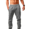 Pantalon décontracté homme – Coton & lin respirants, coupe large et confortable - Image 5