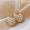 Boucles d’Oreilles Ananas & Étoile de Mer – Perle Élégante - Image 5