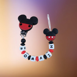 Attache-tétine personnalisable en silicone