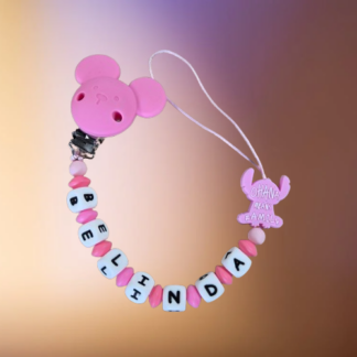 Attache-tétine personnalisable en silicone