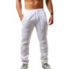 Pantalon décontracté homme – Coton & lin respirants, coupe large et confortable - Image 6