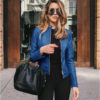 Blazer Élégant en PU Femme - Image 5