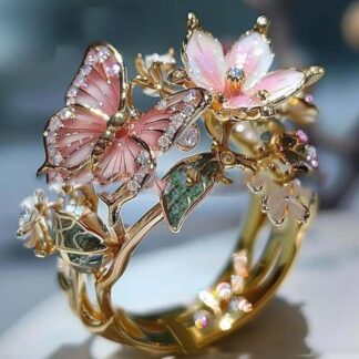 Bague papillon élégante – Bijou fantaisie tendance et raffiné, style boutique