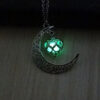 Collier lumineux avec pendentif – Chaîne plaquée argent - Image 6