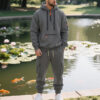 Ensemble deux pièces homme – Hoodie polaire zippé ou pull, style sport et décontracté avec poches pratiques - Image 8