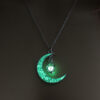 Collier lumineux avec pendentif – Chaîne plaquée argent - Image 5