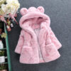 Manteau Fille Automne-Hiver – Doux et Chaud en Fausse Fourrure - Image 6