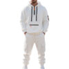 Ensemble deux pièces homme – Hoodie polaire zippé ou pull, style sport et décontracté avec poches pratiques - Image 7
