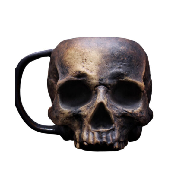 Mug tête de mort en métal - Image 10
