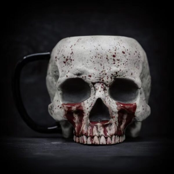 Mug tête de mort en métal - Image 6