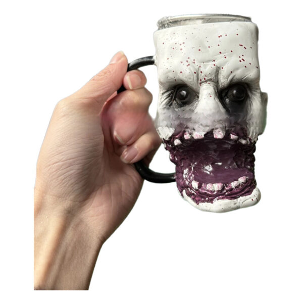 Mug tête de mort en métal - Image 9