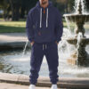 Ensemble deux pièces homme – Hoodie polaire zippé ou pull, style sport et décontracté avec poches pratiques - Image 9