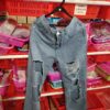 Jeans femme style rétro US – Taille haute, coupe droite, effet destroy et jambes larges tendance - Image 5