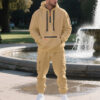 Ensemble deux pièces homme – Hoodie polaire zippé ou pull, style sport et décontracté avec poches pratiques - Image 6