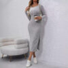 Robe près du corps à manches longues, parfaite pour une tenue chic, sexy ou décontractée selon votre style. - Image 4