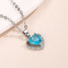 Collier Pendentif Cœur Océan – Cadeau romantique pour la Saint-Valentin - Image 2