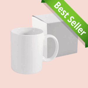 Mug Blanc Personnalisé 330 ml avec Boîte Cadeau – Photo, Texte ou Logo