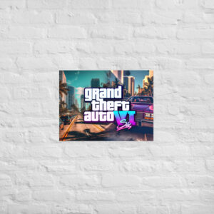 Poster GTA VI – Impression Premium sur Papier Mat Épais