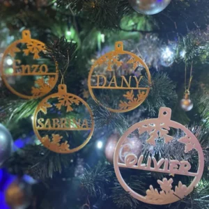 Boule de Noël personnalisée – Prénom