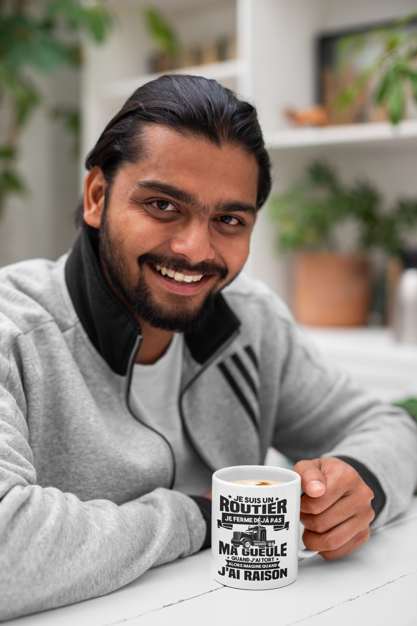 Mug humoristique – Je suis un routier , je ferme pas ma gueule ... - Image 3