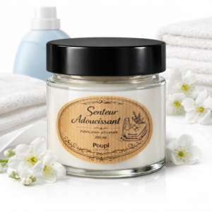 Bougie Artisanale Adoucissant – 200 ml fait main