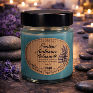 Bougie Artisanale Ambiance Relaxante – 200 ml fait main