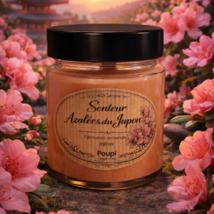 Bougie Artisanale Azalée du Japon – 200 ml fait main