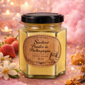 Bougie Artisanale Poudre de Perlimpinpin – 180 ml fait main