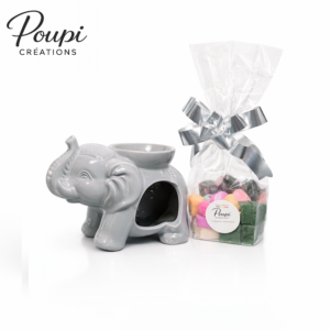 Brûle-parfum Éléphant en céramique
