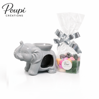 Brûle-parfum Éléphant en céramique