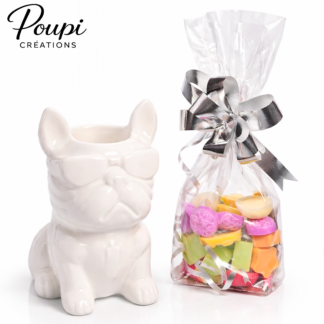 Brûle-parfum « Boubou » – Bouledogue en céramique laquée