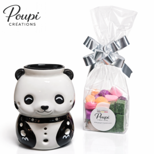 Brûle-parfum Panda – Céramique laquée