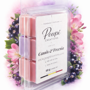 Fondant Parfumé Cassis & Freesia – Cire de Soja 100% | Poupi Créations | Made in Belgium